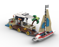 31083 alternate- The dock and the sailboat