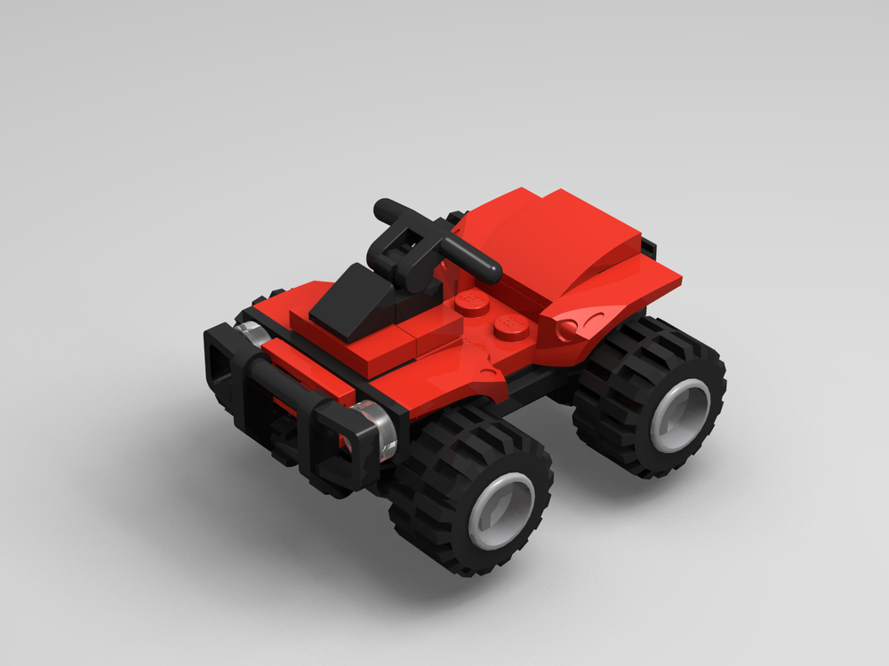 LEGO MOC Quad Bike (Red) by PsiborgVIP Rebrickable - Build with LEGO