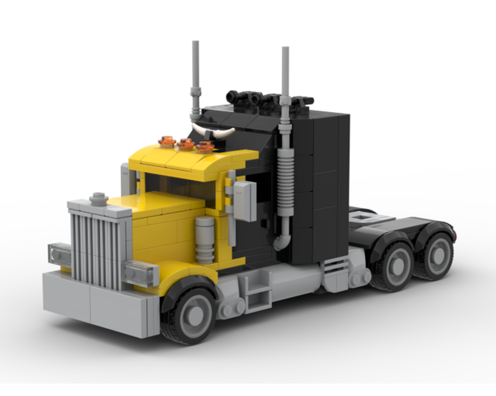 LEGO MOC US Semi Truck by brickhead_07 | Rebrickable - Build with LEGO