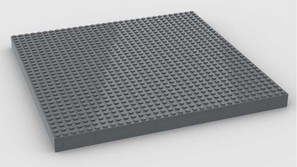 Grey lego base plate on sale