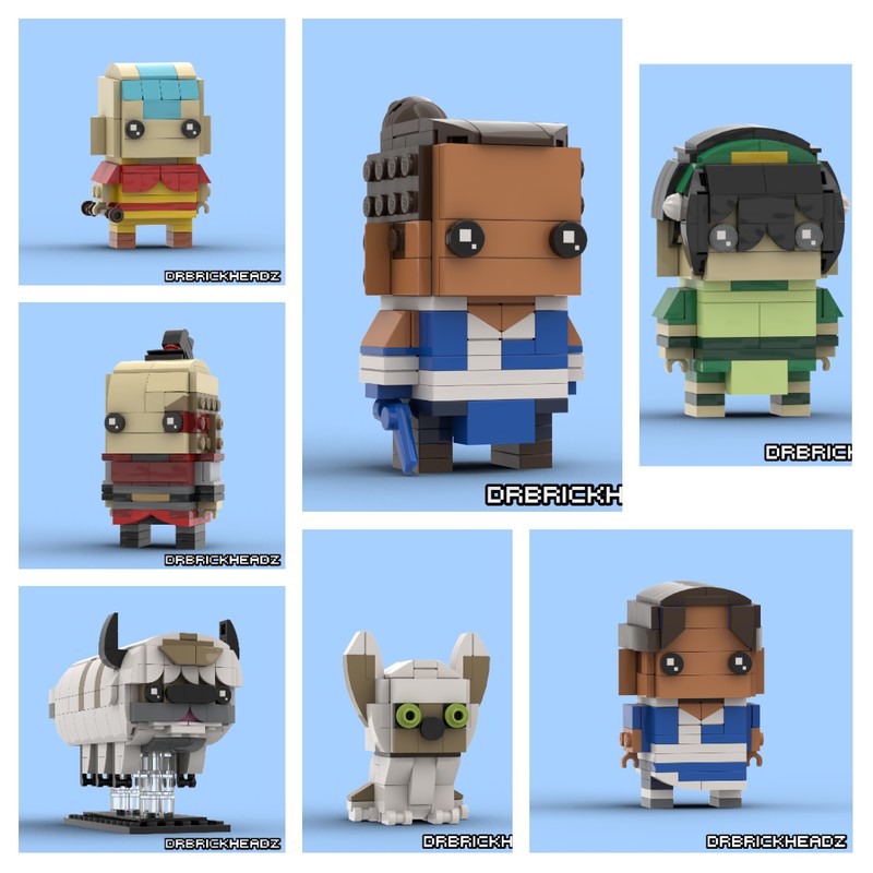 LEGO MOC Avatar Gang (Avatar: The Last Airbender) Bundle DrBrickheadz | Rebrickable - with LEGO