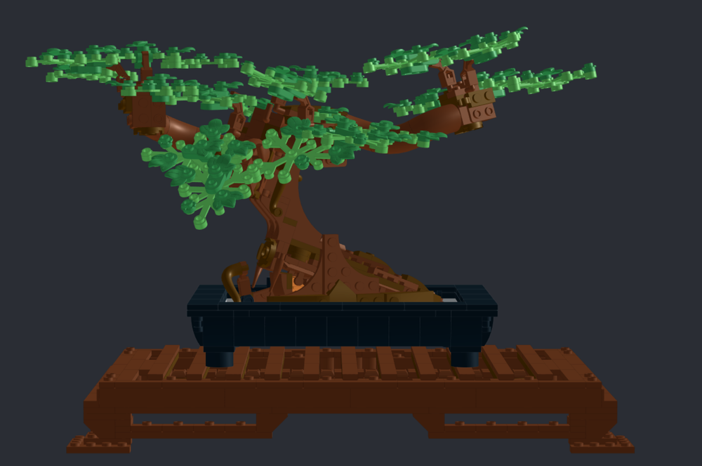 LEGO MOC Larger Bonsai (using two 10281 sets) by TobyKershaw