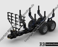 Forest trailers for Claas Xerion 5000 or Fastrac (Forstanhänger)