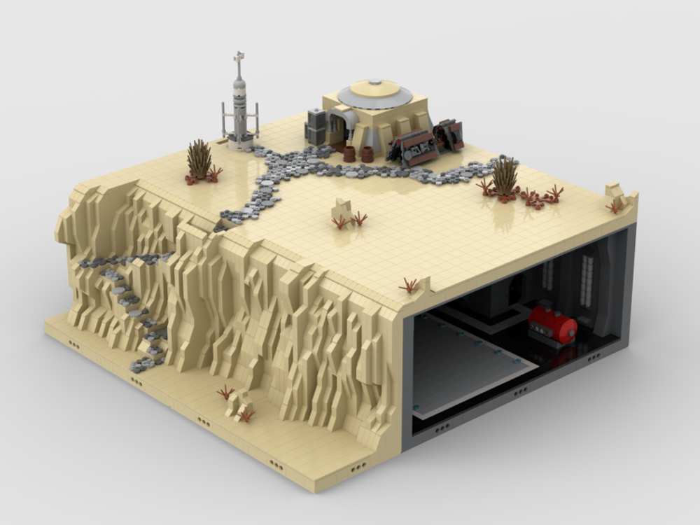 LEGO MOC Tatooine Secret Base by Andymity