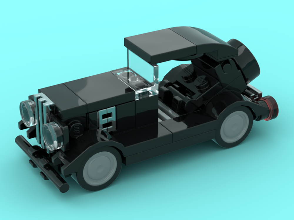 LEGO MOC Black Oldtimer by Brickin Tom | Rebrickable - Build with LEGO