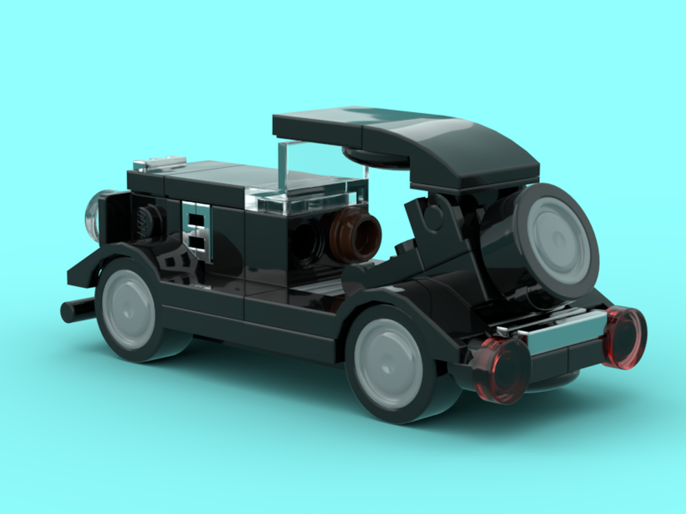 LEGO MOC Black Oldtimer by Brickin Tom | Rebrickable - Build with LEGO