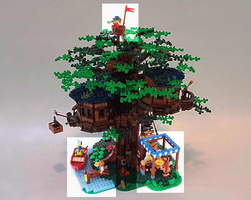 LEGO MOC Lakeside Tree House by fidi70 | Rebrickable - Build with LEGO