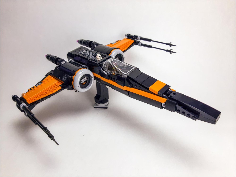 LEGO MOC 75102 Poe Dameron's x wing T70 Accuracy mod (S-Foils ...