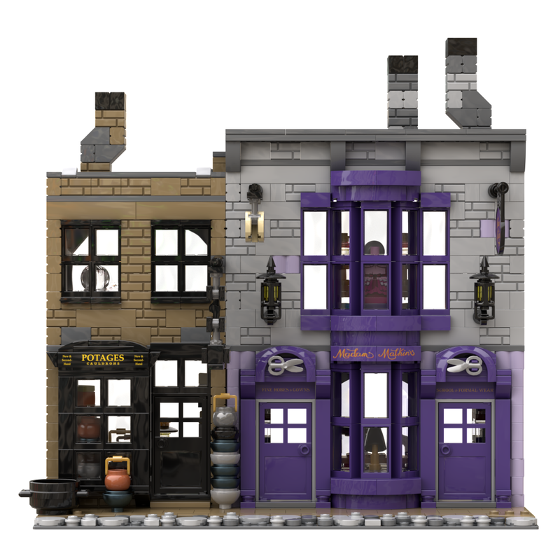 LEGO MOC Madam Malkin's Robes for All Occasions and Potage's Cauldron ...