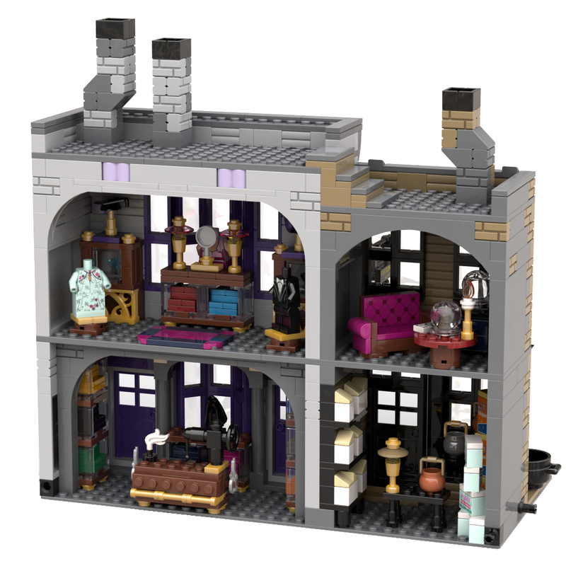 LEGO MOC Madam Malkin's Robes for All Occasions and Potage's Cauldron ...