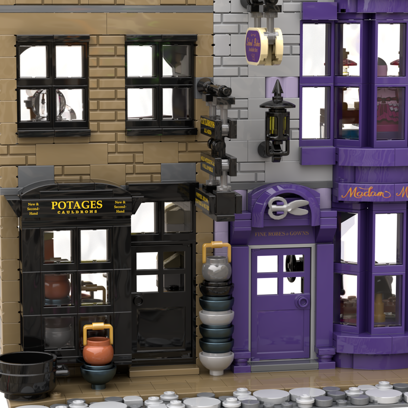 LEGO MOC Madam Malkin's Robes for All Occasions and Potage's Cauldron ...