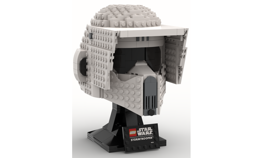 LEGO MOC Scout Trooper Helmet by Rebrickable Build