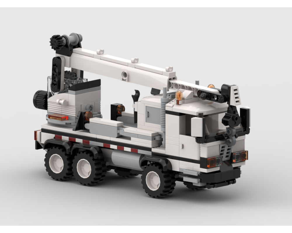 LEGO MOC Heavy Crane Truck by HaulingBricks Rebrickable Build with LEGO