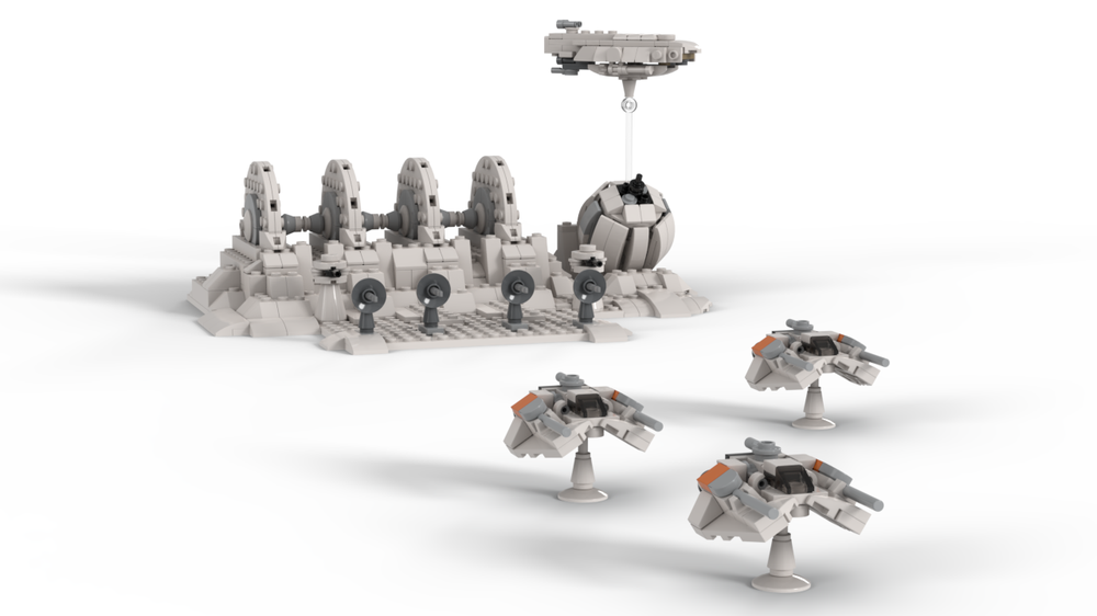 LEGO MOC Size Echo Base in the STARWARS movie(EP 5) V2.1 by jellco | Rebrickable Build with LEGO