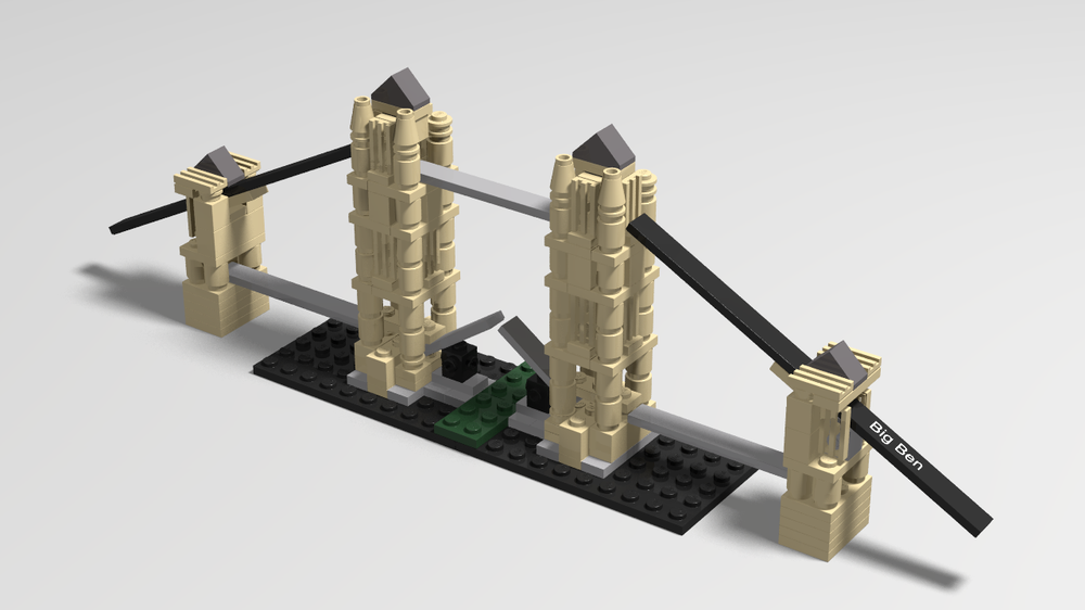 LEGO MOC Tower Bridge (LEGO 21013) rebrichitect | Rebrickable - Build with LEGO