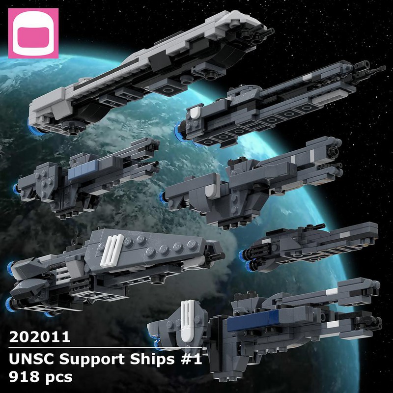 LEGO MOC UNSC Support Ships #1 by ky-e bricks