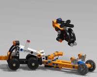 MOC 42088 - Helicopter with Tow truck