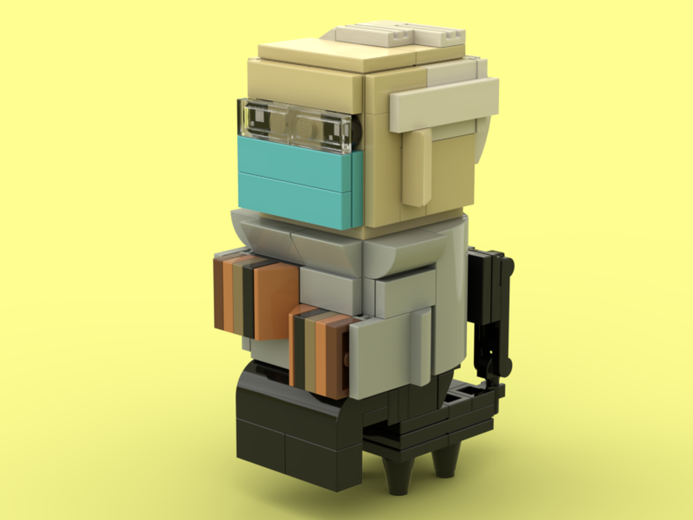 Lego Moc Brickhead Bernie By Shepherdbrick 