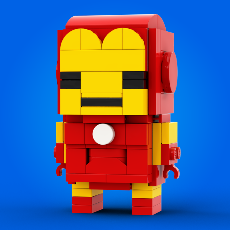 Post skotsk sko LEGO MOC Iron Man (Classic) BrickHeadz by Stormythos | Rebrickable - Build  with LEGO