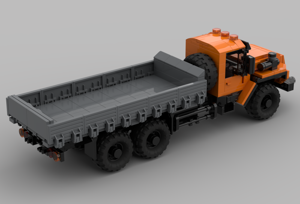LEGO MOC-64532 URAL 4320 Sidebed truck 6x6 by SpeedHunCreations