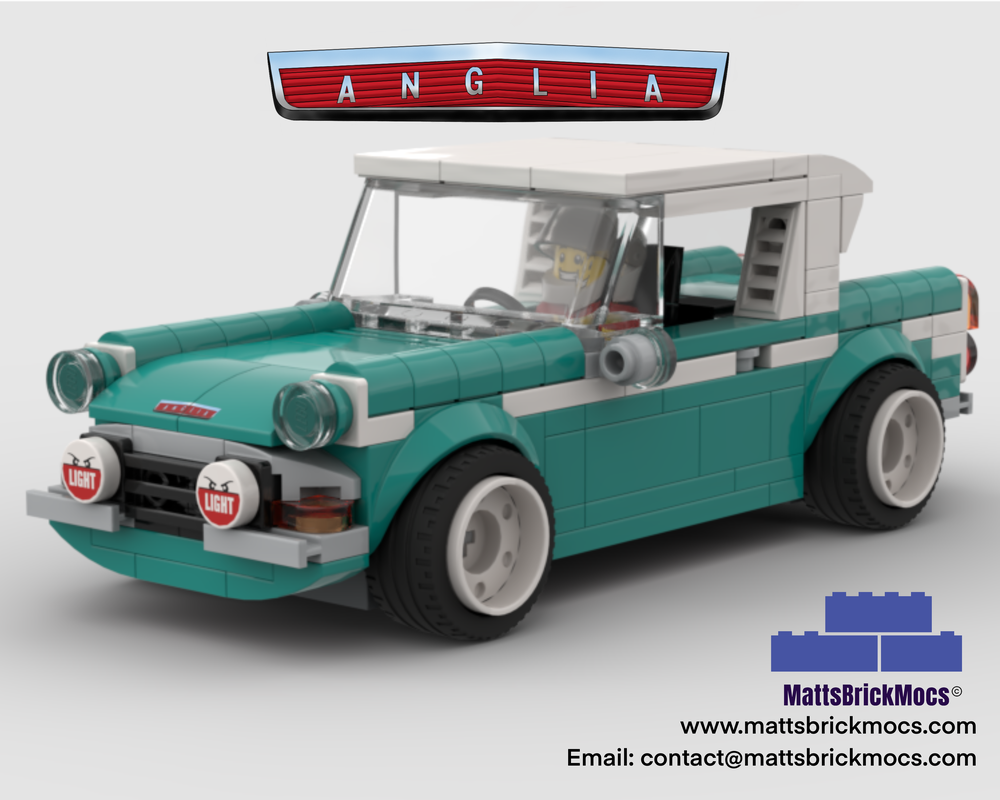 Lego Moc 1967 Ford Anglia Racecar By Mattsbrickmocs | Rebrickable - Build  With Lego