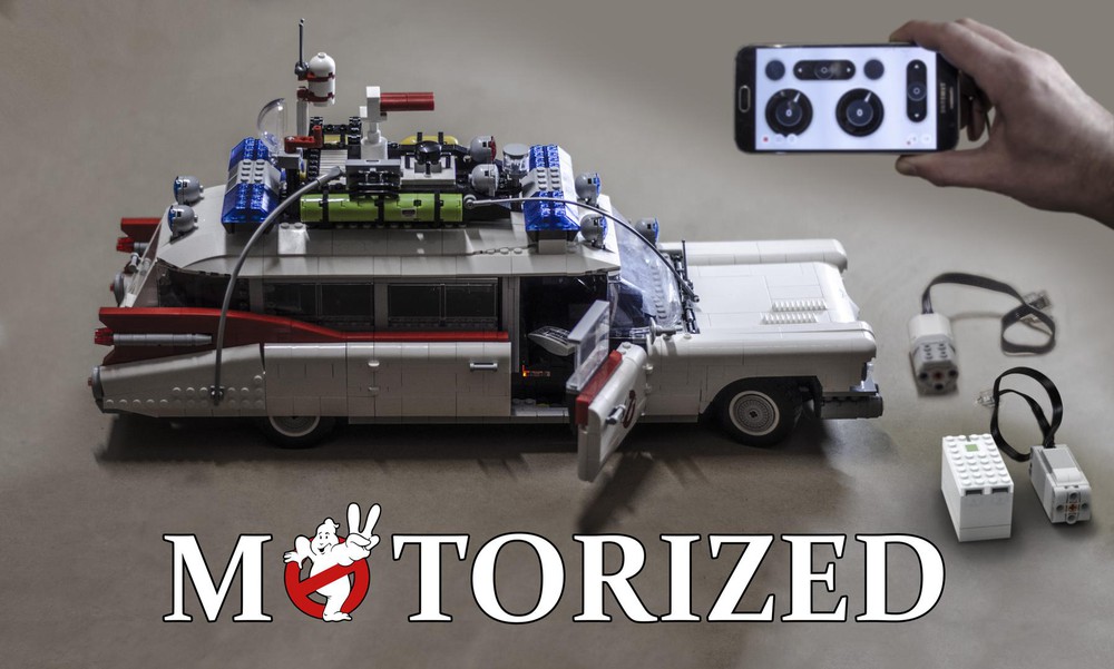 LEGO MOC Motorized Ghоstbusters ECTO-1 - LEGO 10274 (2020) - custom  invisible RC MOD for Ecto 1 2021 & 1984 by reckless_glitch