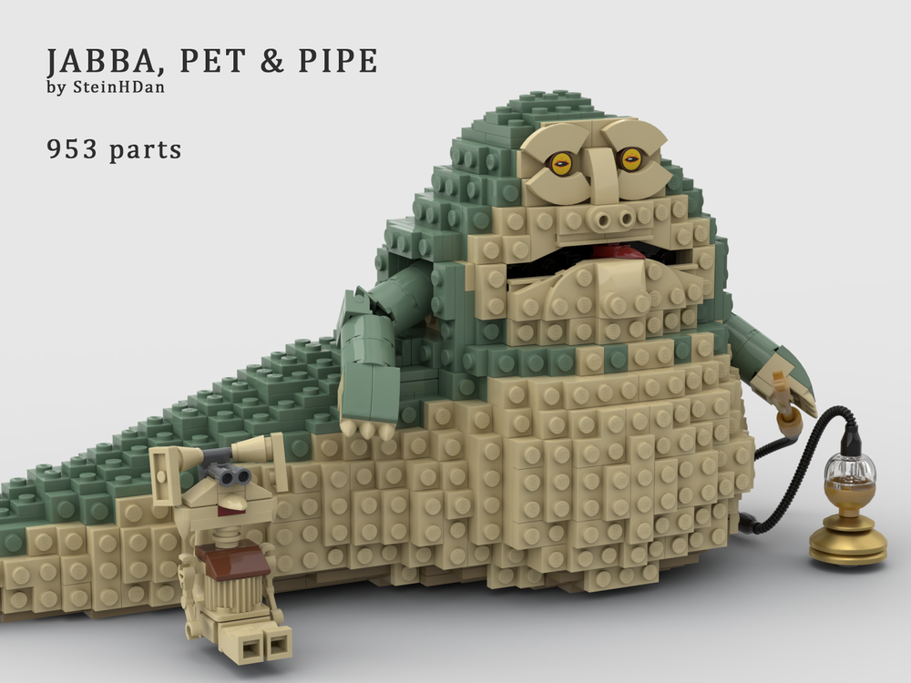 LEGO MOC Jabba the pet & pipe by SteinHDan | Rebrickable - Build with LEGO