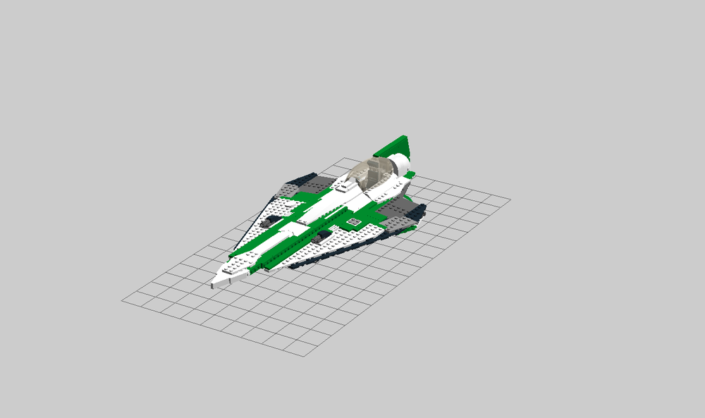 LEGO MOC Delta 7 Starfighter Luminara Unduli by cowrabies Rebrickable
