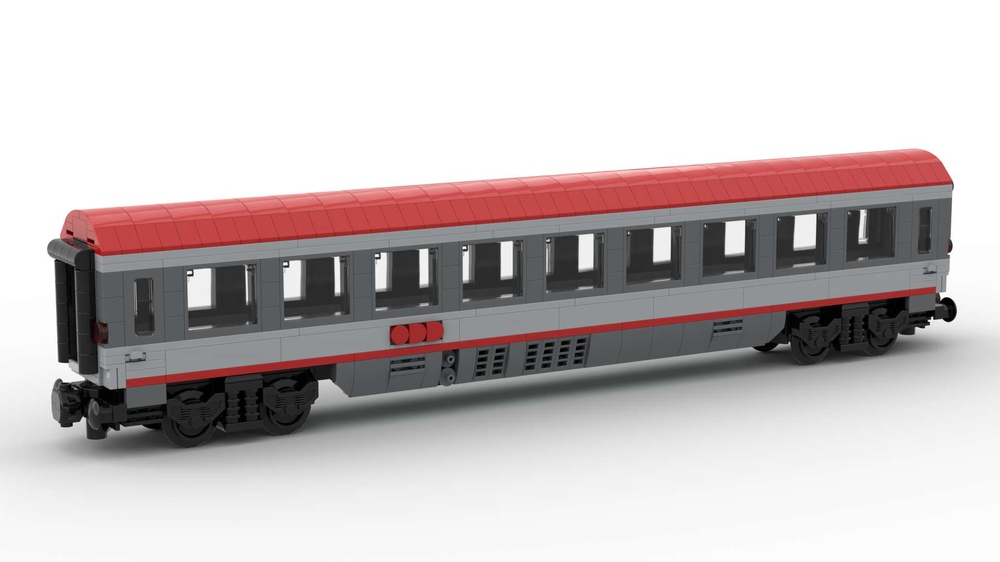 Måge stil Bølle LEGO MOC ÖBB Intercity Passenger Car 2nd Class by brickdesigned_germany |  Rebrickable - Build with LEGO