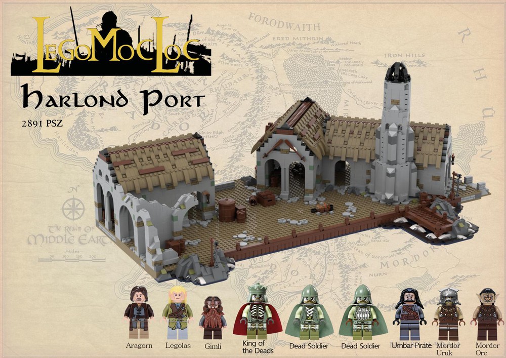 LEGO MOC The Walls of Minas Tirith by Playwell Bricks