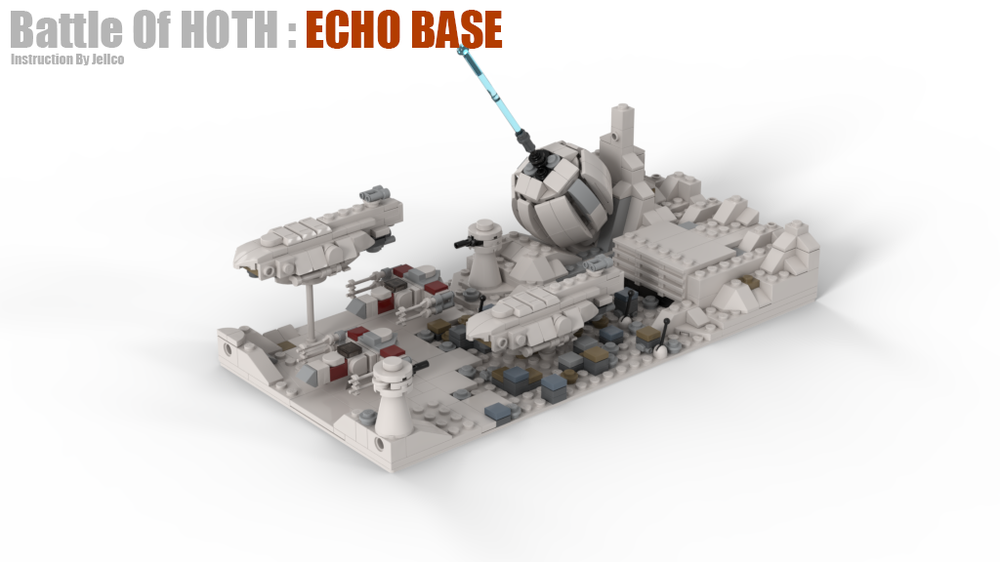 LEGO MOC Battle Of HOTH ECHO BASE by | Rebrickable - Build with