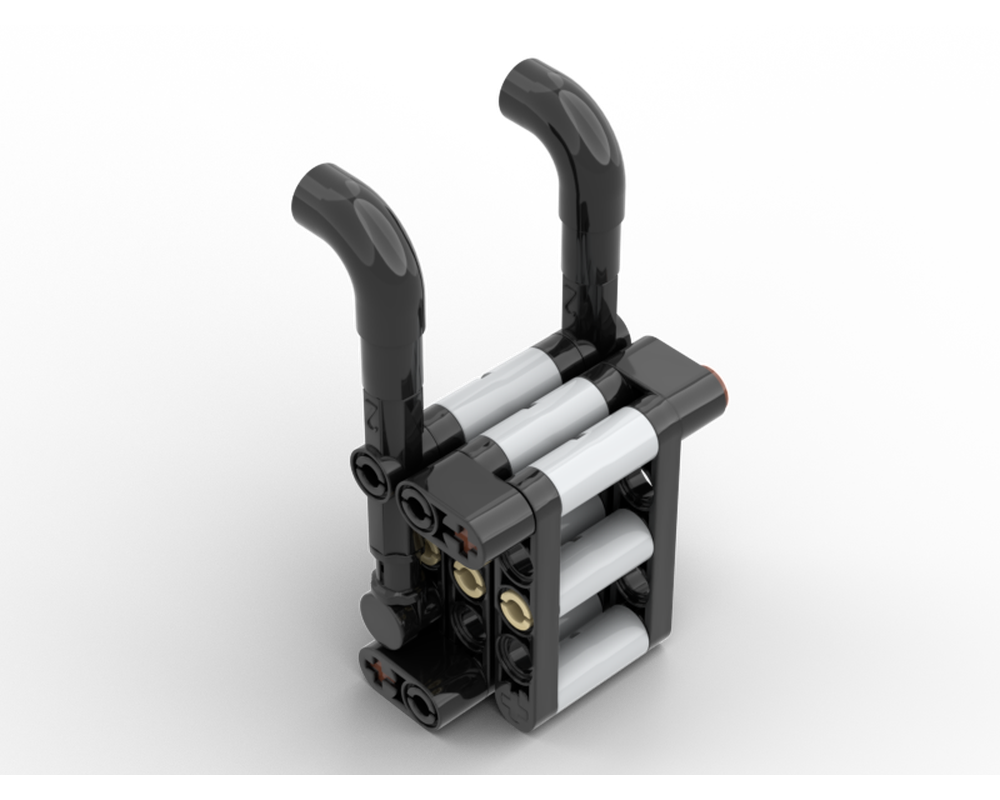 LEGO MOC 42110 Extended ladder by Gingerninja Rebrickable Build