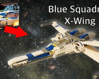 Blue Squadron X wing made from 75155