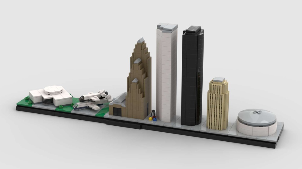 sejr lægemidlet kolbe LEGO MOC Houston Texas Skyline by GreatToBeGary | Rebrickable - Build with  LEGO