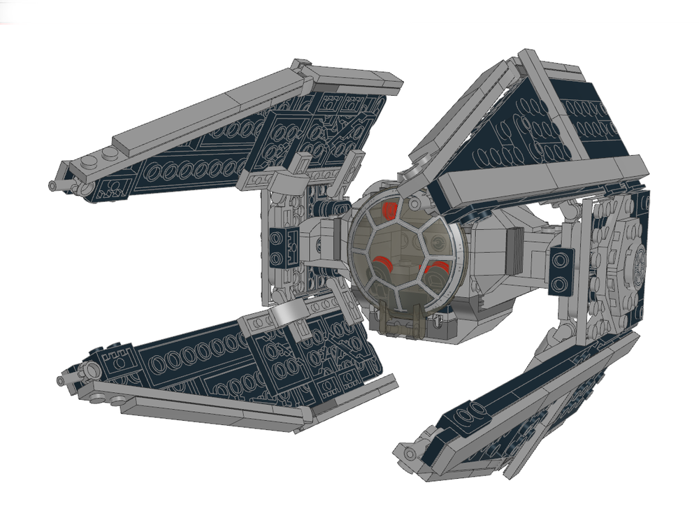 LEGO MOC TIE Interceptor Alternative build of 75300 Imperial TIE