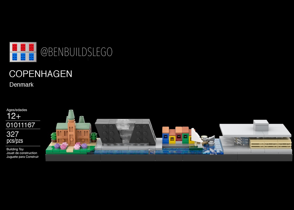 George Bernard lag Kammerat LEGO MOC Copenhagen skyline by benbuildslego | Rebrickable - Build with LEGO