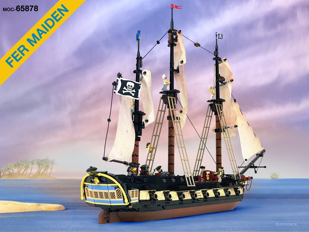 Deqenereret detaljeret kantsten LEGO MOC Fer Maiden Privateer Frigate by supersick_ | Rebrickable - Build  with LEGO