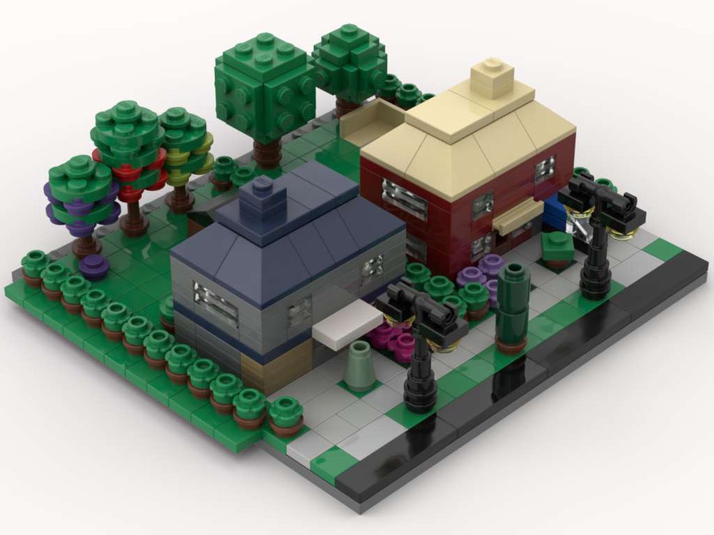 LEGO MOC Modular Family Houses (2 on 1 plate, simple) #2 by meregt ...