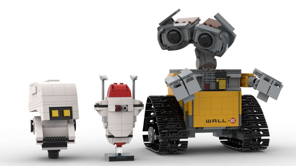 Lego Moc Go 4 Security Bot From Wall E By Sfh Bricks Rebrickable Build With Lego