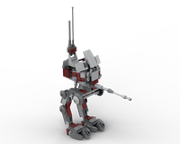 Clone scout Walker grey and dark red