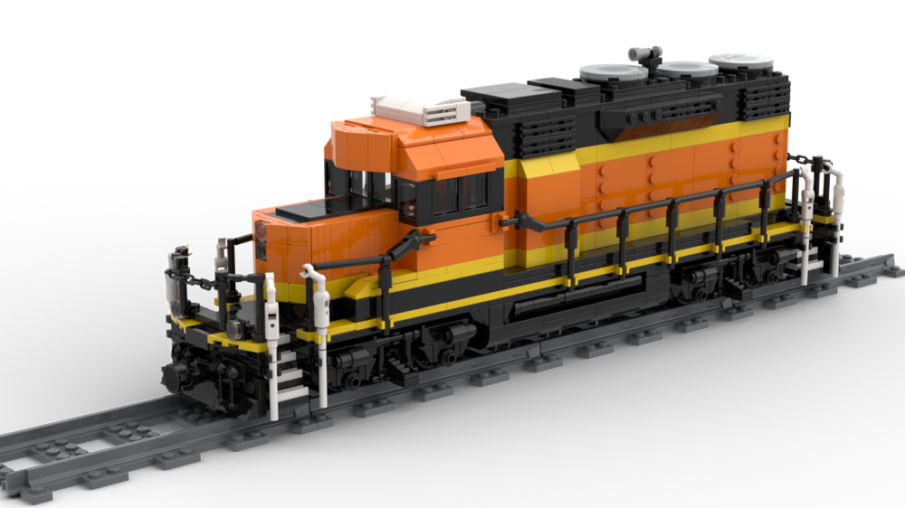 LEGO MOC BNSF SD28P (Refreshed) by Yellow.LXF | Rebrickable - Build ...