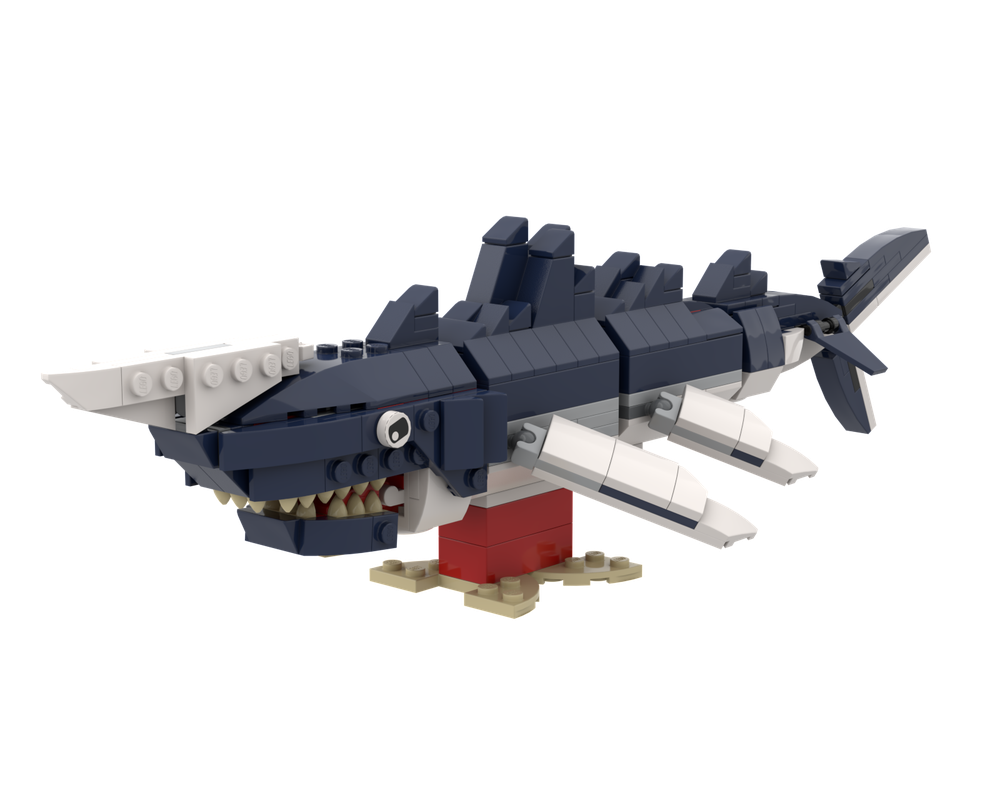 LEGO MOC Luminite Hungry Shark World 31088 2 to 1 by bricksmartworkshop Rebrickable Build with LEGO