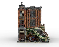 LEGO MOC Corner Garage - Apocalypse Version by SugarBricks