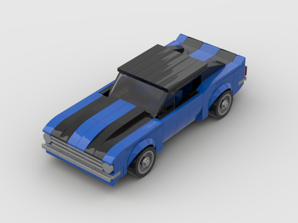 LEGO MOC 1969 Camaro 8 wide Hardtop Blue by LOSMAN70 | Rebrickable - Build  with LEGO