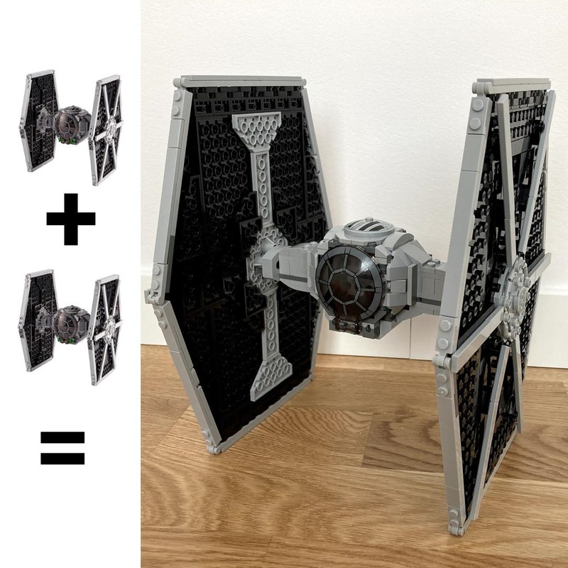 LEGO MOC 2x set 75300 = 1 proper fighter by lukaszsw@gmail LEGO MOC 2x set 75300 = 1 proper fighter by lukaszsw@gmail