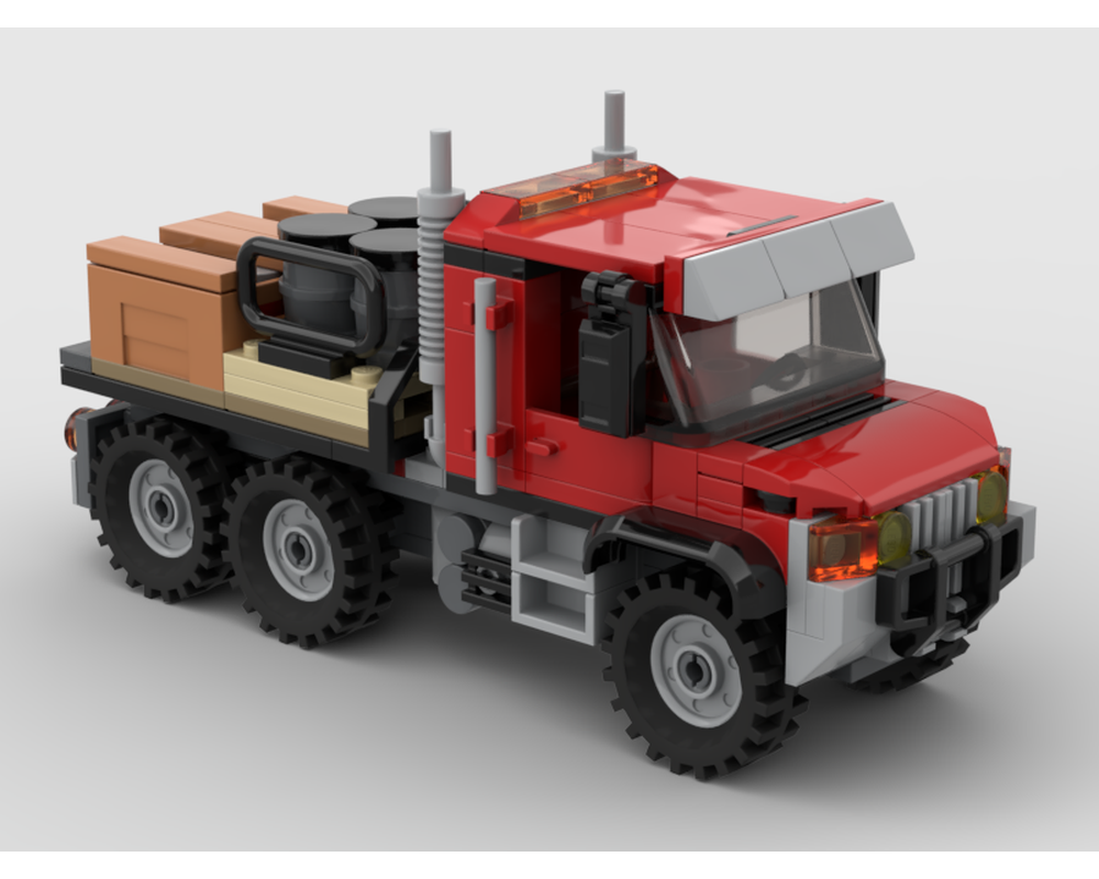 LEGO MOC OffRoad Flatbed Truck by HaulingBricks Rebrickable Build