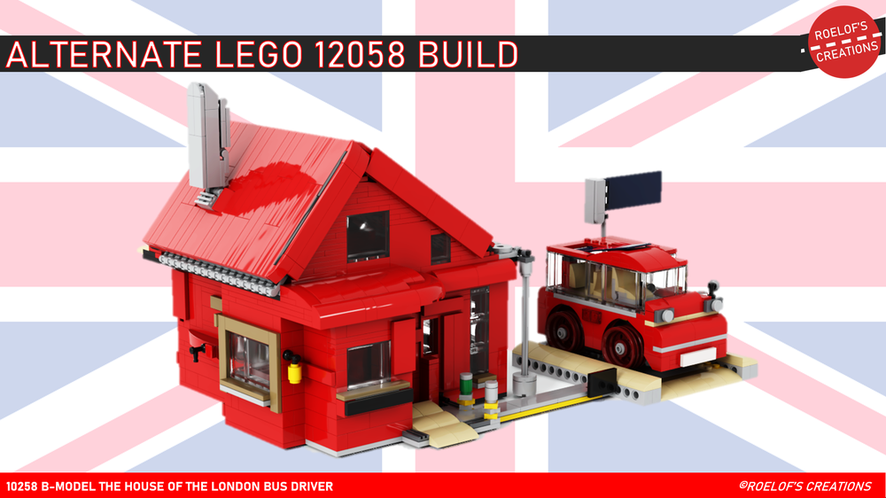 LEGO MOC 10258 - - THE LONDON BUS HOUSE by Roelofs Creations | Rebrickable - Build with LEGO