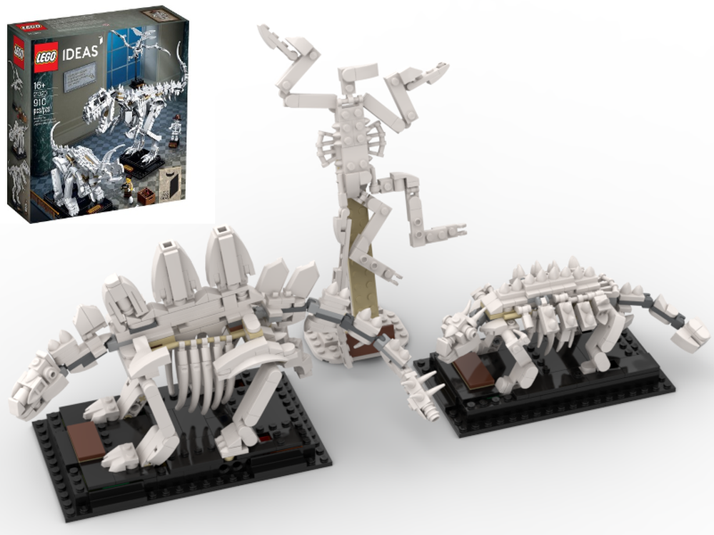 LEGO MOC Stegosaurus, Ankylosaurus, and Archeopteryx (21320 ...