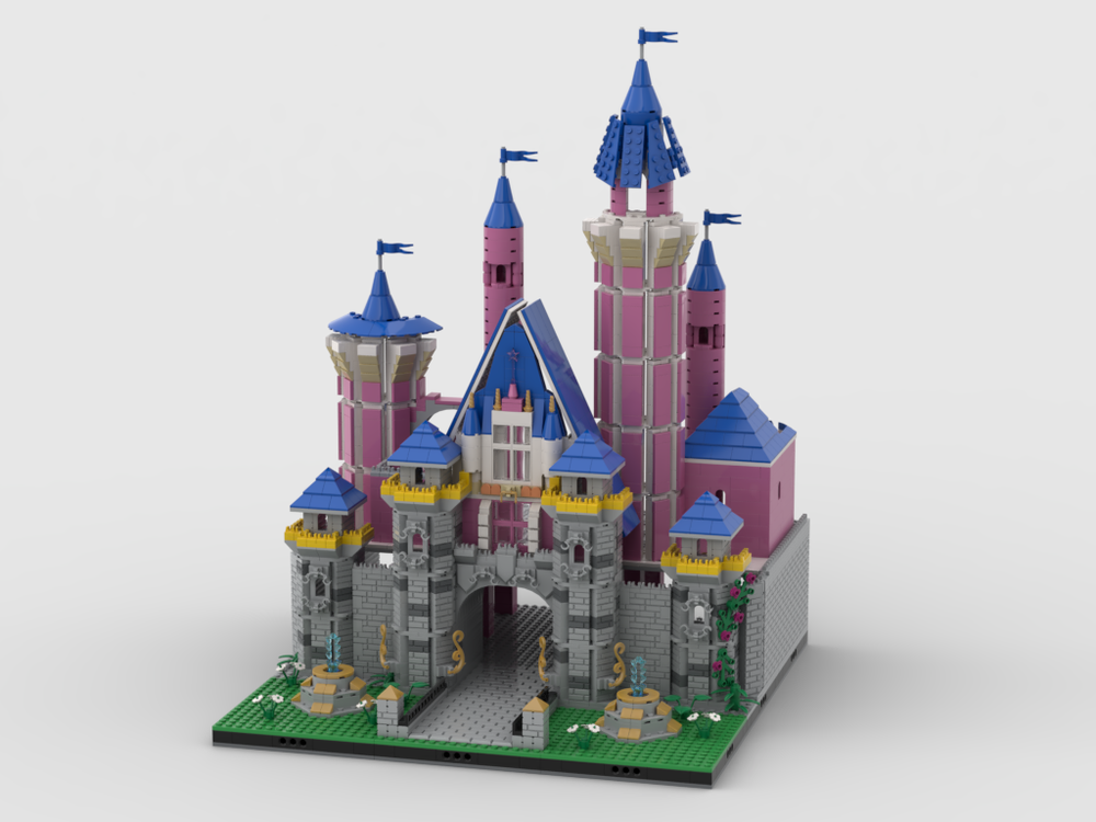 LEGO Cinderella's Castle | Modular Fairy world by gabizon | Rebrickable - Build with LEGO
