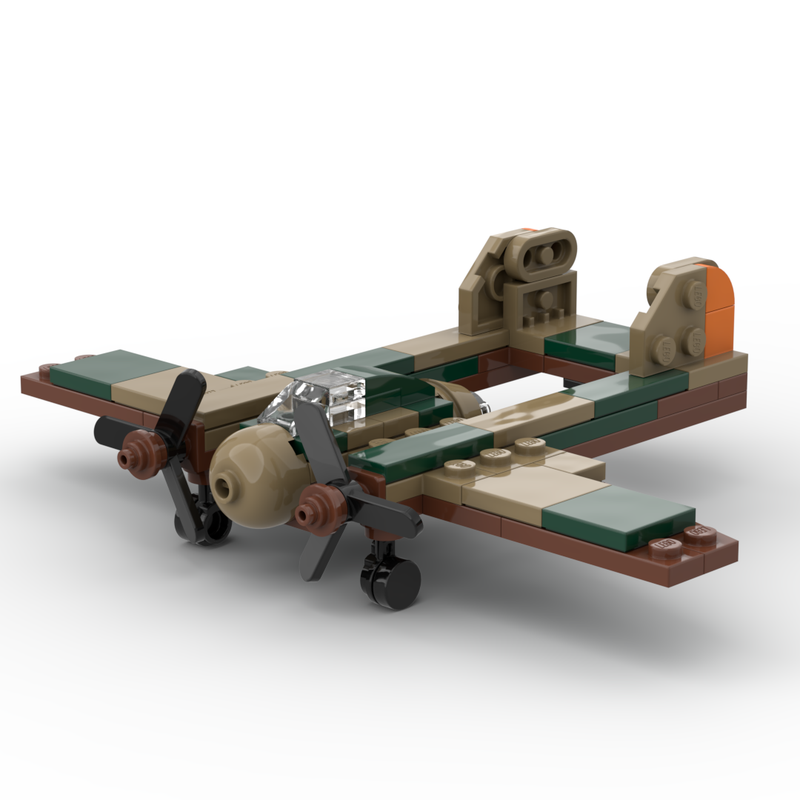 LEGO MOC-67168 1:120 Micro Fokker G.1 by super_cacti | Rebrickable ...